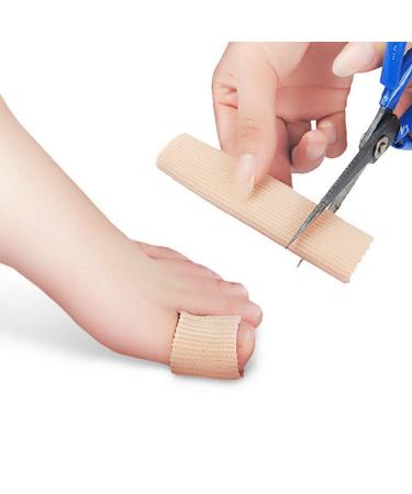 EGURE 1 pieces gel protector toe separator silicone tube foot care tools corrector and relief with toe distance slices can be cut