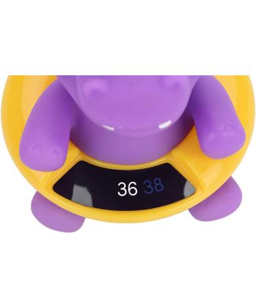 Water Temperature Compact Floatable Infant Bath Thermometer LED Display Baby Time Thermometer Bath Tub for Baby(Purple hippopotamus) - Buy Online on SooperMarket.com