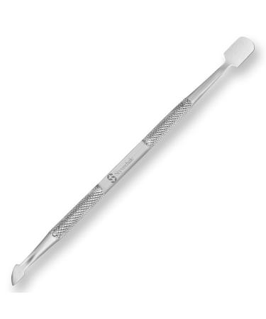 Cuticle Remover Tool Set Stainless Steel Professional Cuticle Nipper and Pusher Nail Care Manicure Pedicure (Cuticle Nipper + Cuticle Pusher)