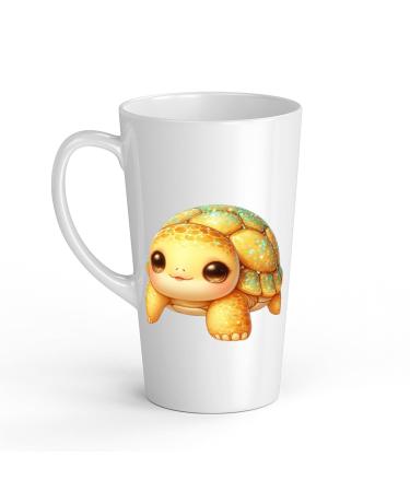 White Ceramic Baby Turtle Mug - Large 483 ml Perfect for Hot Chocolate or Milk Fun and Easy to Use