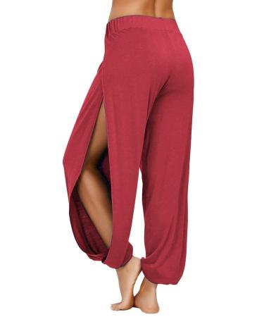PACBREEZE Women's Maternity Jeans Over The Belly Slim Stretchy High Waist Denim Skinny Pants with Pockets A12: Red M