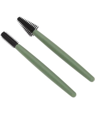 Verdant Touch Makeup Brush Silicone Eyelash Brush Set Portable Mascara Brush Reusable Makeup Brush with Washable Dustproof Box Green - Buy Online on SooperMarket.com