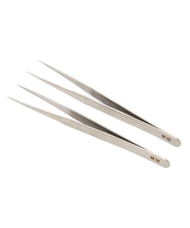 Fine tweezers made of stainless steel durable and portable for sterilization highly glossed.Professional orientation for optimal control with protective cover hearing aid adjustment