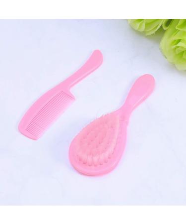 EXCEART Baby Shower Brush Set - Shampoo Dispenser, Exfoliator & Safety Comb for Newborns and Toddlers - Pink - Buy Online on SooperMarket.com