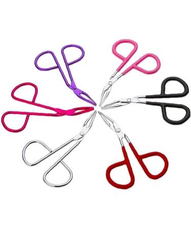 Stainless Steel Scissors Shaped Slant Tip Eyebrow Tweezer for Women - Random Color Beauty Tool - Buy Online on SooperMarket.com