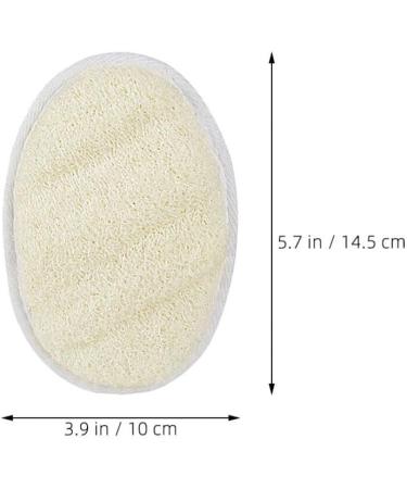 NOLITOY 3pcs Natural Loofah Sponge Set - Exfoliating Bath & Shower Body Brush for Spa Skincare & Makeup Removal - Buy Online on SooperMarket.com