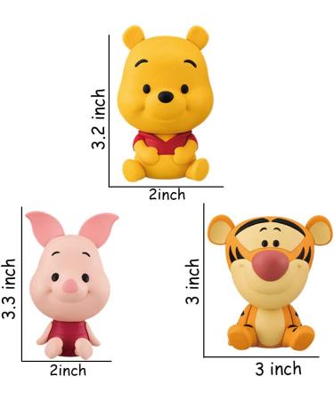 MEMOVAN Winnie The Pooh Cake Topper - Mini Figurines Collection for Kids Birthday and Baby Shower Party Supplies - Buy Online on SooperMarket.com