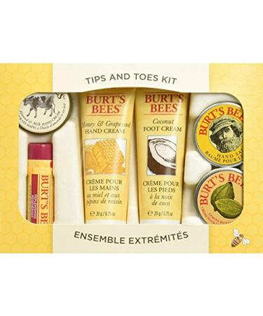 Burt's Bees Tips & Toes 6 Piece Kit for Women | Natural Nail Care & Foot Treatment | Buy Internationally - Buy Online on SooperMarket.com