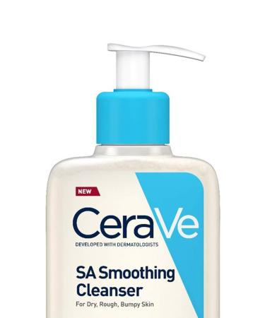 CeraVe SA Smoothing Face and Body Cleanser for Dry Rough and Bumpy Skin 473ml with Salicylic Acid 473.00 ml (Pack of 1)