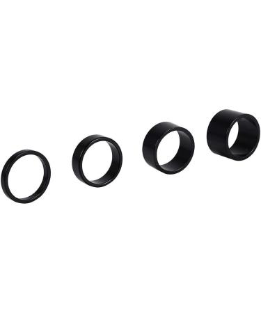 Dioche 4Pcs Aluminum Alloy Bike Headset Spacer Set - 5mm/10mm/15mm/20mm Black - Buy Online on SooperMarket.com