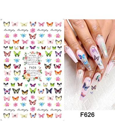 Spring Flowers Nail Art Stickers - Self-Adhesive Fingernail Decals for Women & Girls - Buy Online on SooperMarket.com