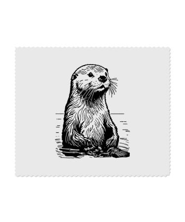 2 x 'Sea Otter' Microfiber Lens/Glasses Cleaning Cloths (LC00026524)