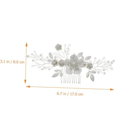 Mikinona Flower Comb Hair Comb for Bride Headpiece for Bride Wedding Bride Hair Comb Bridal Headpiece Bridal Hair Accessory Bridal Hair Accessories Hair Jewelry Wedding Hair Comb - Buy Online on SooperMarket.com