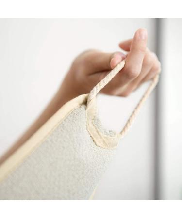 TOEM Back Scrubber Strap for Shower - Exfoliating Wash Cloth Back Washer - Set of 2 Bands - 4 x 32 Inches - Buy Online on SooperMarket.com