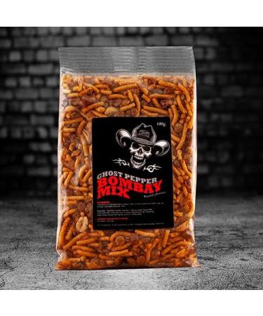 Ghost Pepper Bombay Mix Coriander and Lime Very Hot Chilli Mixed Snack. 100g (4 Bags) Lime 100 g (Pack of 1) - Buy Online on SooperMarket.com