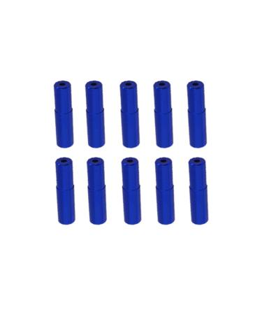 Miamay 10 Pieces 4mm Aluminum Bike Shift Derailleur Cable Ferrules Bicycle Shift Cable Housing Ends Blue
