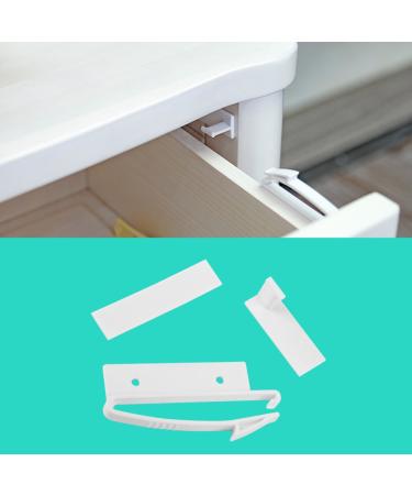 4Pcs Child Safety Locks for Drawers Baby Invisible Safety Drawer Lock Door Safety Lock for Children