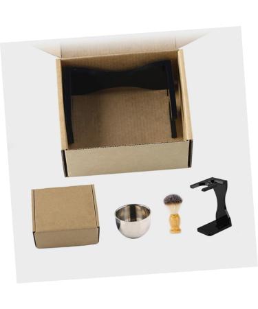 Premium 1 Set Shaving Kit | Shaving Brush Rack & Cream Holder for Men | Multifunctional Acrylic Shaving Tool - Buy Online on SooperMarket.com