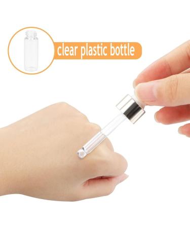 5Pcs Transparent Dropper Bottle 20ML Plastic Eye Dropper Bottles for Essential Oil Pipette Refillable - with Measured Pipette Funnel and Labels (White + Gold Cap) 20ml White + Gold Cap - Buy Online on SooperMarket.com