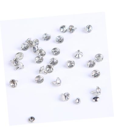 EXCEART 400 Sets Diamond Stud Rivets DIY Crafts Clothes DIY Rivets DIY Luggage Rivets Crystal Leather Goods 0.6X0.6X1CMx2pcs As Shownx2pcs - Buy Online on SooperMarket.com