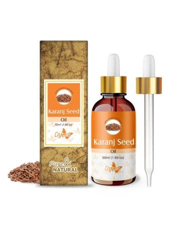 Crysalis Kranj Seed (Pongamia Pinnata) |100% Pure & Natural Undiluted Carrier Oil Organic Standard/Glowing Skin Healthy Hair Nourished Face Moisturized Nail Maintain Clear Skin (50 ml) 15 ml (Pack of 1)