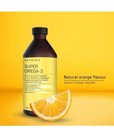 Super Omega 3 - Liquid - EPA and DHA supplement - Fish Oil supplement - Supports Heart Brain Joint Health - Orange flavor - 250ml - Buy Online on SooperMarket.com