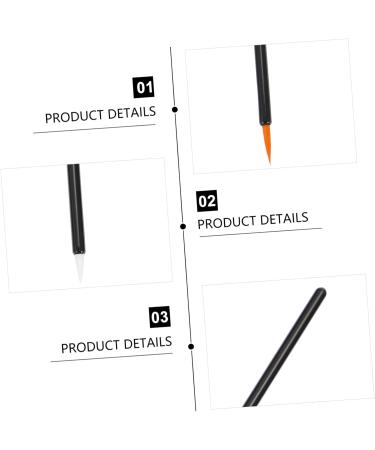 BELLIFFY 100pcs Disposable Eyelash Brush Cosmetic Brush Makeup Eyeliner Flat Eyeliner Brush Plastic - Buy Online on SooperMarket.com
