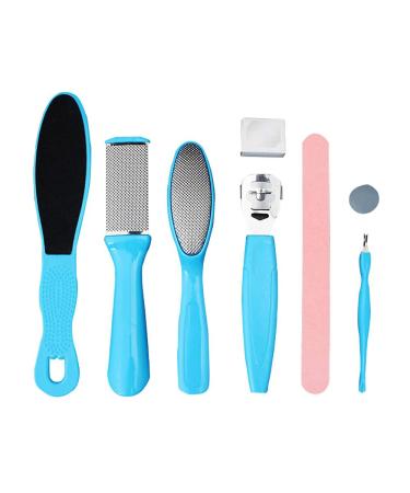 Pedicure Set GLAMZA 10pc Home Pedicure Kit - Foot Care Kit Includes Multiple Pedicure Tools - Foot Scraper Foot File Callus Remover Foot Scalpel Foot Grater & Hard Skin Remover Foot Blade