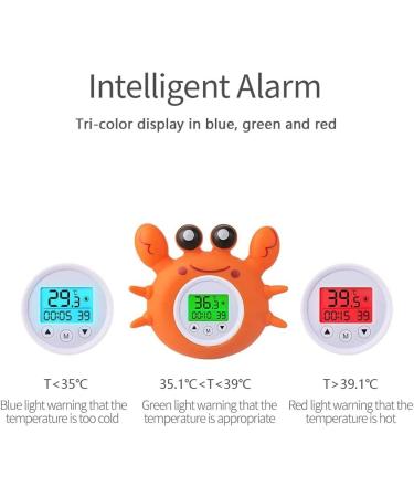Digital Baby Bath Thermometer with LED Display - Infant Safety Room Temperature Warning - Floating Toy - Buy Online on SooperMarket.com