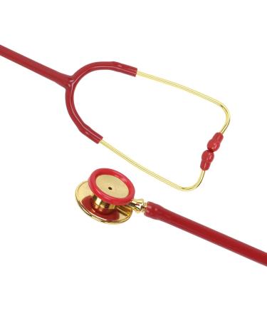 Lightweight Red Stethoscope for Doctors Nurses & Students | Professional Medical & Cardiology Use - Buy Online on SooperMarket.com