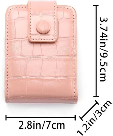 Yokawe Pink Lipstick Case with Mirror - Travel Makeup Mini Bag & Organizer for Women - Buy Online on SooperMarket.com