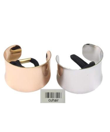 2 pieces women women punk vintage metal elastic ponytail holder hair tie hair jewelry durable and practical practical design and durable
