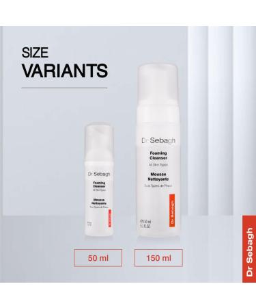 Dr Sebagh Foaming Facial Cleanser - Daily Purifying & Toning Foam for All Skin Types - 5.1 fl. oz. Face Wash for Women & Men - Buy Online on SooperMarket.com