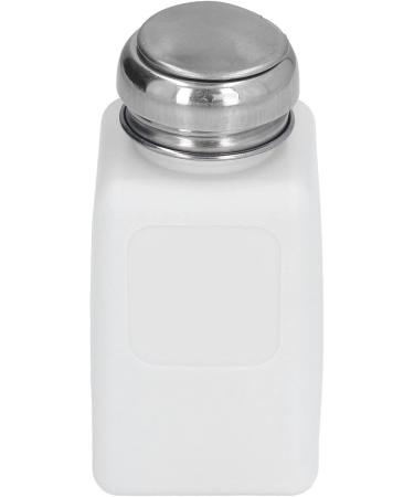 Haofy Press-Type Dispenser Pump with 200ml Capacity Featuring an ESD Static Stainless Steel Lid for Dispensing Acetone IPA Solvent Oil Press Type Dispenser Pump with (White) - Buy Online on SooperMarket.com