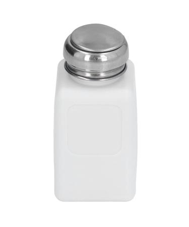 Haofy Press-Type Dispenser Pump with 200ml Capacity Featuring an ESD Static Stainless Steel Lid for Dispensing Acetone IPA Solvent Oil Press Type Dispenser Pump with (White)