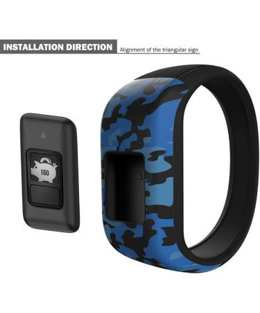 iBREK Garmin Vivofit jr/jr 2/3 Silicone Replacement Bands - Small Blue Camo - Buy Online on SooperMarket.com