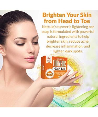 Organic Turmeric Soap Bar | Handcrafted in USA with Calendula & Aloe Vera | Brightens Skin, Fades Scars, Evens Tone | Face & Body Cleanser for Sun Damage & Age Spots - Buy Online on SooperMarket.com