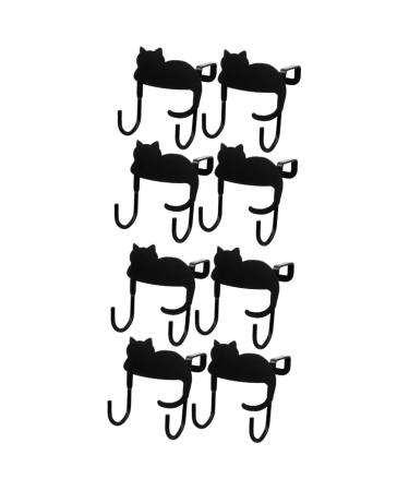 Alipis 8 Pcs Door Hook Metal Trim Cabinet Hooks Door Back Clothing Organizer Child Nail Wall Hanger