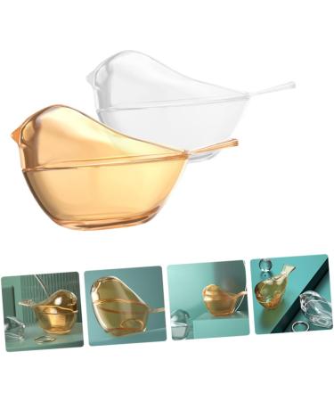 HOMSFOU 4 Pcs Bird Jewelry Box Handmade Blown Glass Figurine Crystal Bird Figurine Glass Clear Ornaments Jewelry Case Bracelet Miniature Holder Desktop Storage Jar Animal Travel The Bird - Buy Online on SooperMarket.com