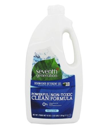Seventh Generation Free & Clear Scent Gel Dishwasher Detergent 42 oz.