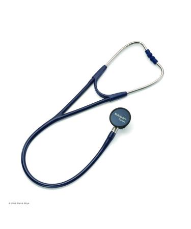 Welch Allyn Harvey Elite Adult Cardiology Stethoscope Navy 5079-271 Double-Head Chestpiece (Diaphragm and Bell) Dual Lumen Tubing 28 in