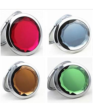 TANG SONG 12Pcs Double Compact Cosmetic Makeup Round Pocket Purse Magnification Jewel Mirror - Buy Online on SooperMarket.com
