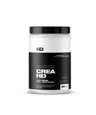 HD MUSCLE CreaHD Creapure | 100% Vegan Pure German Creatine Monohydrate Powder | Increased Energy Recovery Muscle Growth & Performance | 80 Servings 400g (Unflavoured)