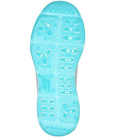 Skechers Women's Go Golf Elite 5 Arch Fit Waterproof Golf Shoes - Gray Turquoise - EU 38.5 - International Shipping Available - Buy Online on SooperMarket.com