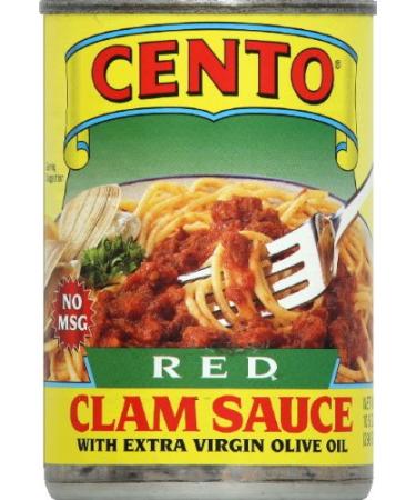 Cento Red Clam Sauce With Extra Virgin Olive Oil 10.5 Ounce (Pack of 6)