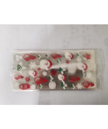 Christmas Cellophane Bags Christmas Candy Bags with Twist Ties Xmas Party Gift Bags Christmas Candy Cookie Bags Goodies Treat Bags for Christmas Party Supply Party Favor 50pcs - Buy Online on SooperMarket.com