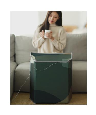 5 pages folding room heaters electrical foot warmers automatic and overheated protection foldable portable small heater easy to store keeps legs and foot warm for at home desk (Win Green