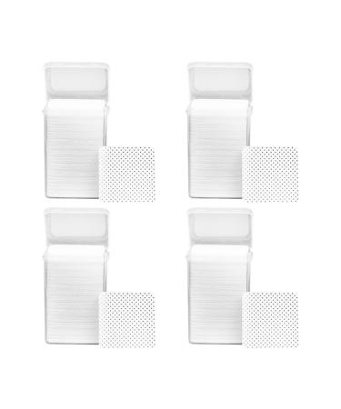 Dajidafu 4set Non-woven Lint Free Nail Wipes for Ultimate Nail Cleaning Solution Absorbency Wide Range Of Uses Cotton white