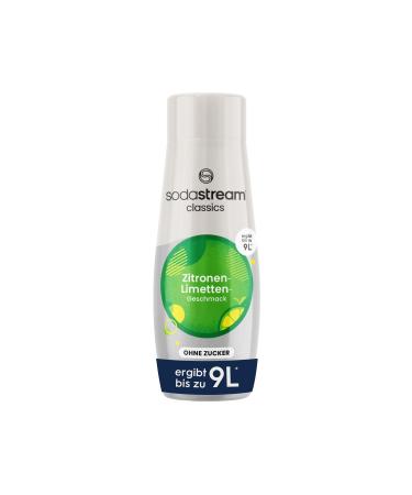 Sodastream syrup lemon lime without sugar 1x bottle results in 9 liters of finished drink prepared in a matter of seconds and always fresh 440 ml