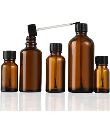 Buy JIHUOO 5-Piece Glass Nail Polish Bottles (15ml) with Brush | Empty Nail Polish Containers for DIY Manicures International Shipping Available - Buy Online on SooperMarket.com